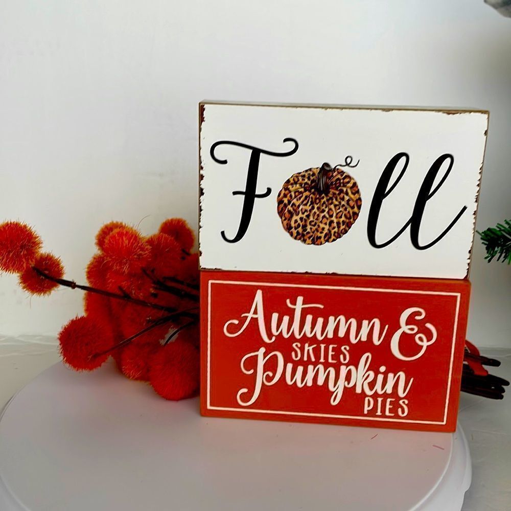 TIER TRAY SIGN FALL DECOR‎
